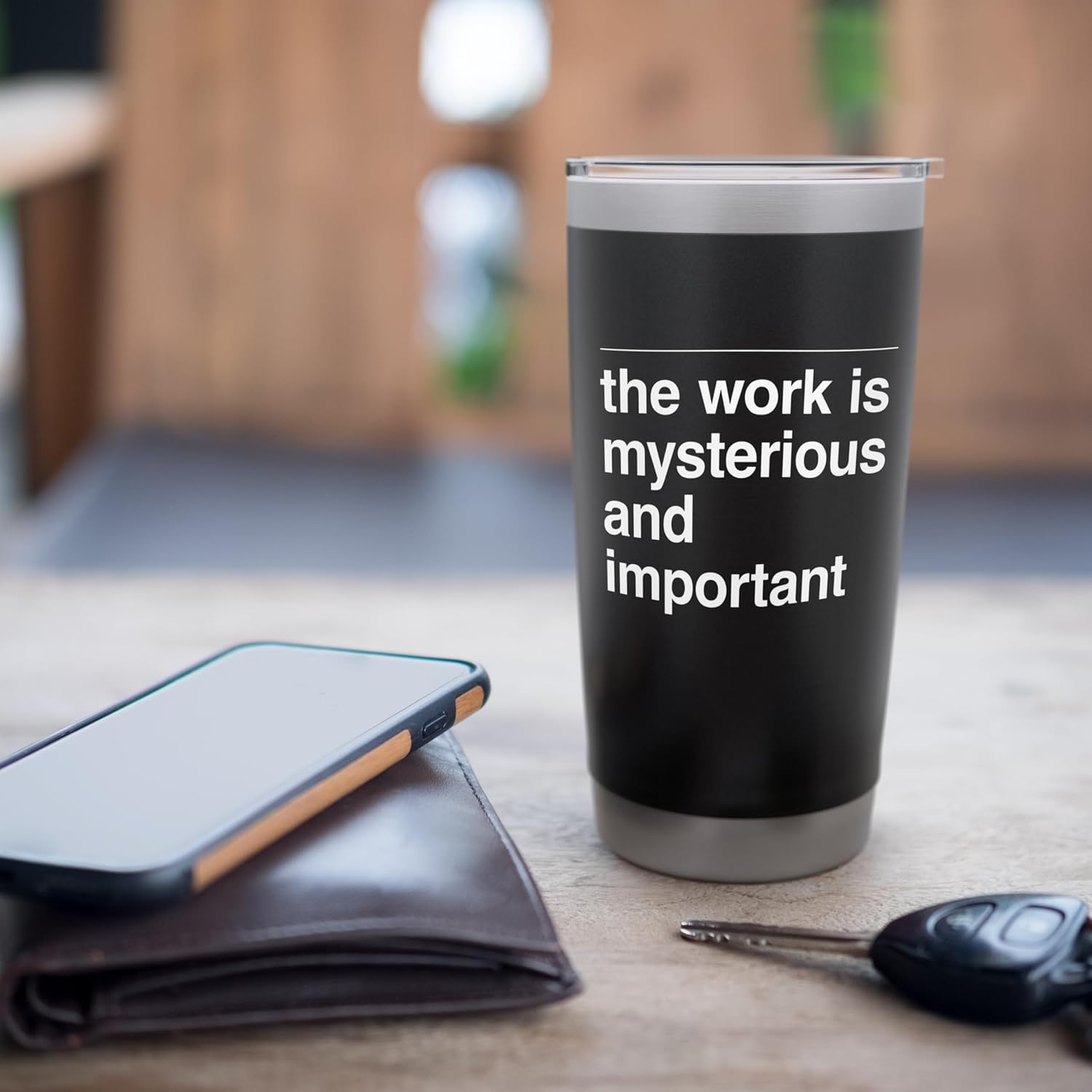 The Work Is Mysterious And Important Stainless Steel Insulated Tumbler - Image 7