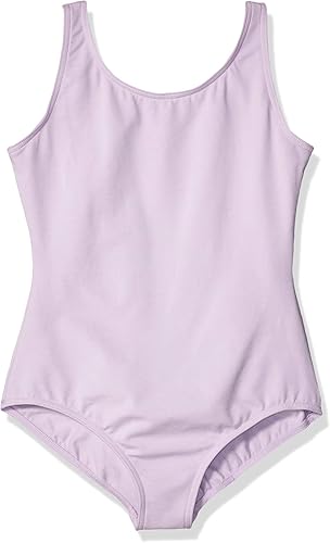 Capezio Leotardo de cuello alto para niñas, Lavanda, X-Large