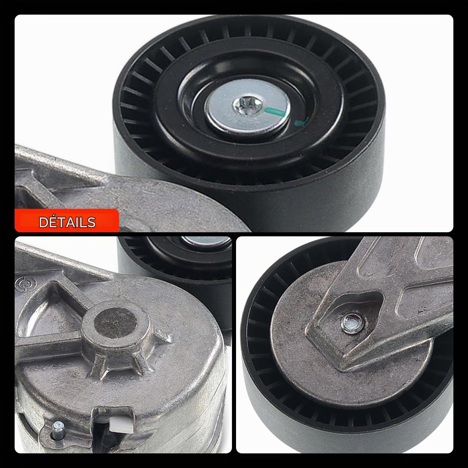 Frankberg Tendeur de courroie 038903315F | Compatible avec: Nouvelle Coccinelle 1C1 9C1, Golf IV Variant 1J5, Golf VI 5K1, Nouvelle Coccinelle Cabriolet 1Y7