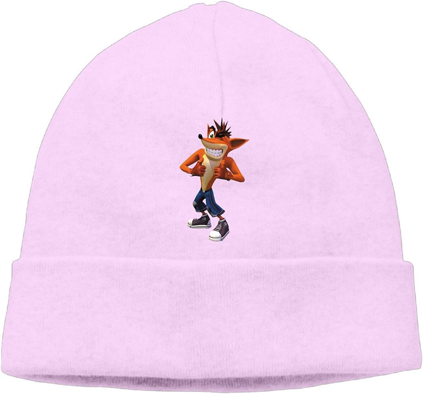 Lierv Men's Women's Crash Bandicoot Birthday Cake Render Winter Knit Hat