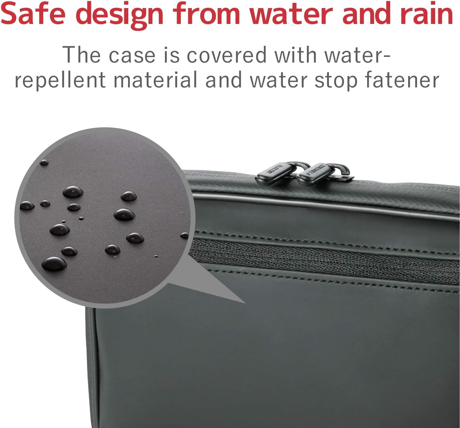 ELECOM HDD case ZEROSHOCK Large Size Black ZSB-HD003BK