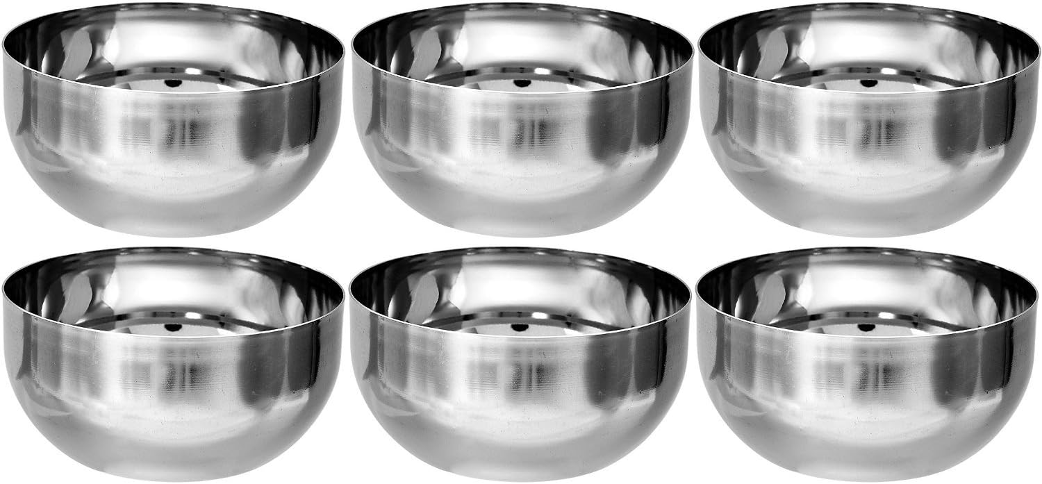 STAINLESS STEEL 6 PCS BOWLS KATORI SET KITCHENWARE