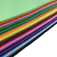 Vista 2 de flic-flac 42 piezas de 8 x 12 pulgadas (7.9 x 11.8 in), 42 colores para elegir, hoja de tela de fieltro A4, paquete de fieltro de colores surtidos