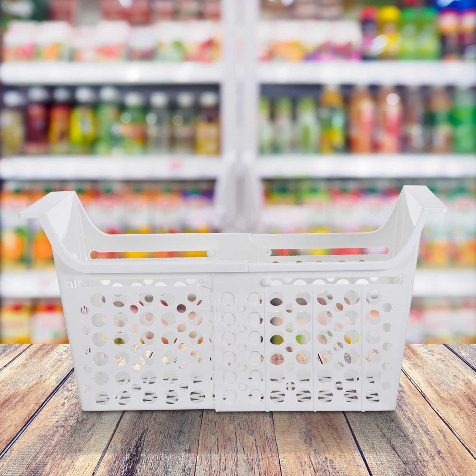 Cesta Organizadora Expandible para Congelador y Refrigerador Material Plástico, Tamaño 44.20x22.50x22.50 Cm, Ajustable y Fácil de Limpiar para Uso en Cocina y Hogar