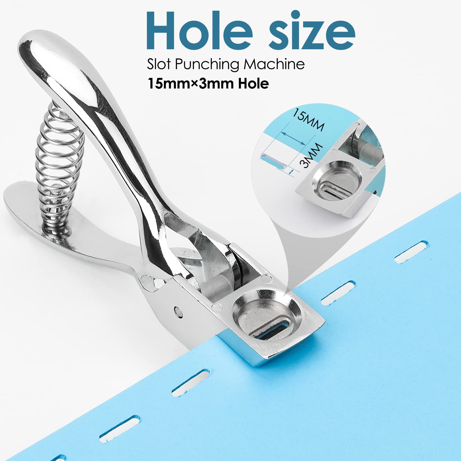 Buy MROCO Hole Punch Slot Punch Badge Hole Punch for ID Cards,Hand Held