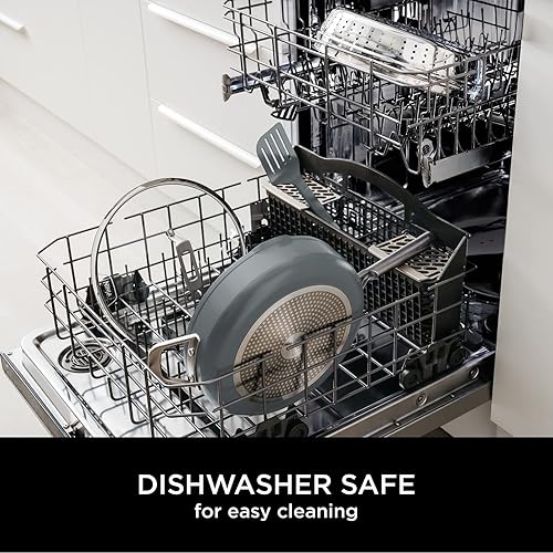 Miniatura 5 de Ninja Foodi PossiblePan 9 en 1 CW102WHUK Tecnología ZEROSTICK, vaporizador y espátula integrados, antiadherente, compatible con inducción, apto para