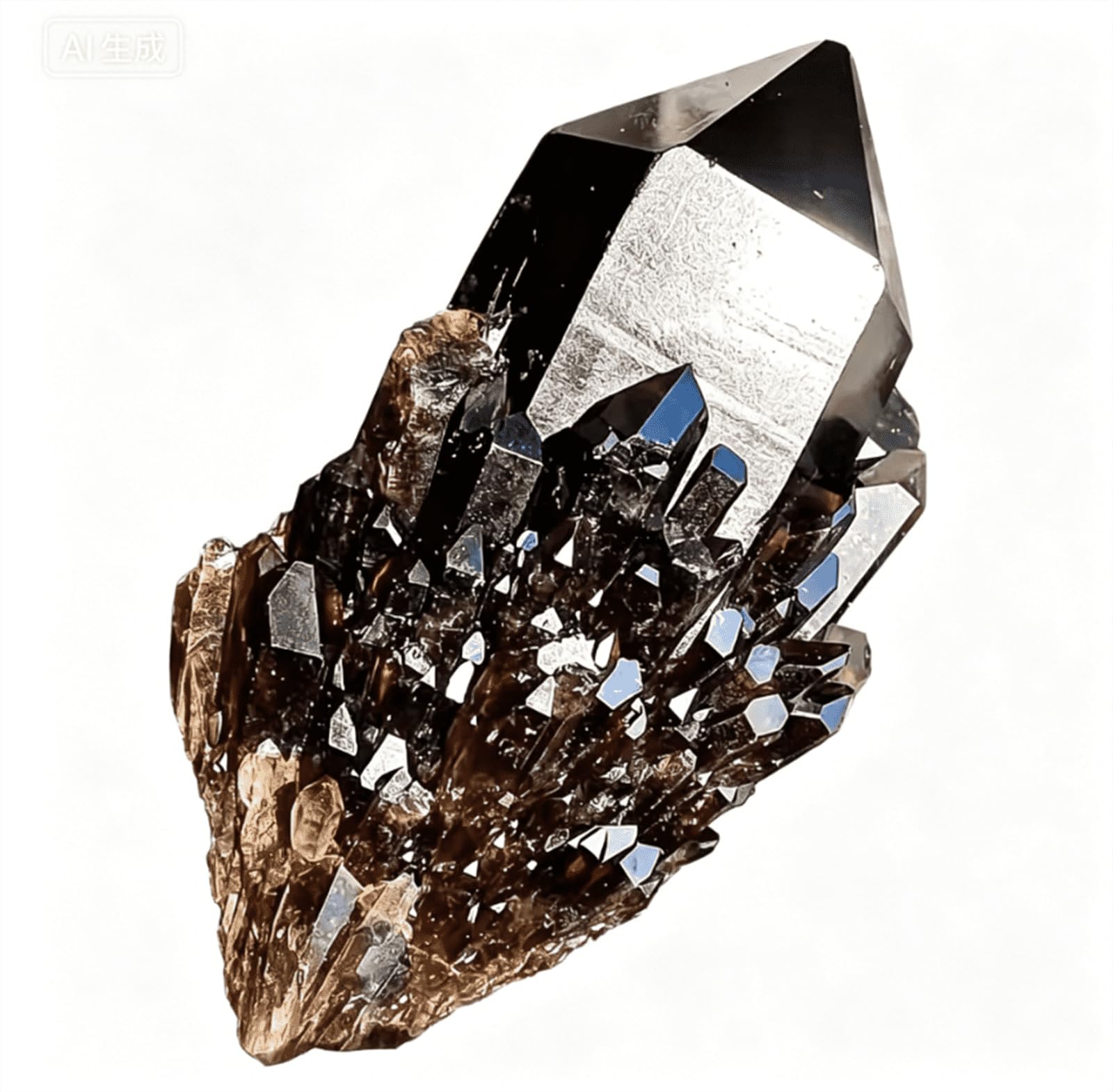 Natural Smoky Quartz Crystal Cluster Irregular Crystals Mineral Gemstones