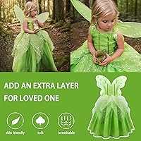 Vista 4 de Princess Tinker Bell Halloween Costume for Girls, Birthday Party Fairy Dress Up, Special Occasion Dress with Wings