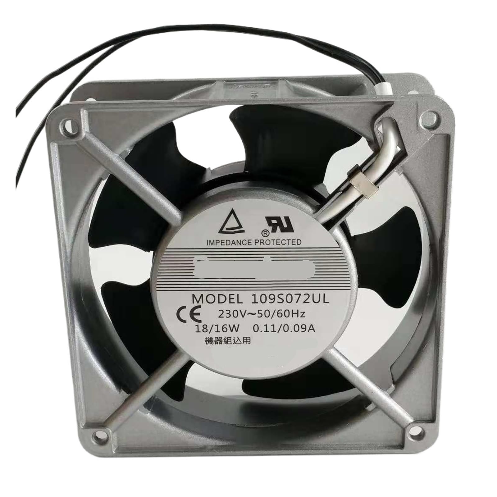LZIKKGKI 109S072UL 230VAC 18/16W 0.11/0.09A 12038 120 * 120 * 38mm 12CM COOLING FAN(2)