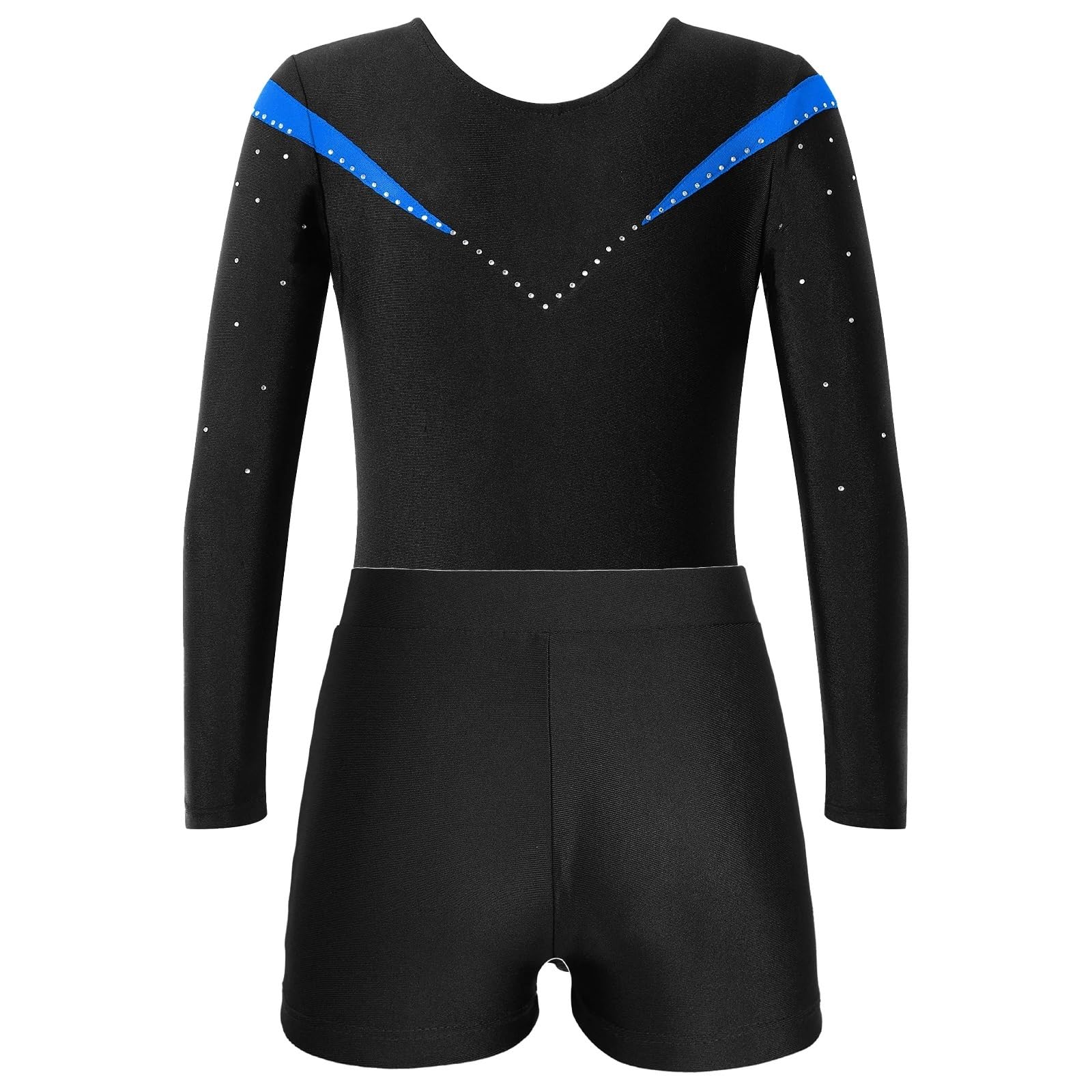 Maillot Gimnasia Ritmica Girls Ballet Dance Outfits Kids Long Sleeve Gymnastics Leotards With Shorts Dancewear Sets For Yoga Athletic Jumpsuit