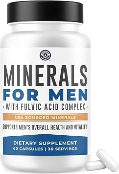 Minerals for Men with Fulvic Acid Complex, 60 Count