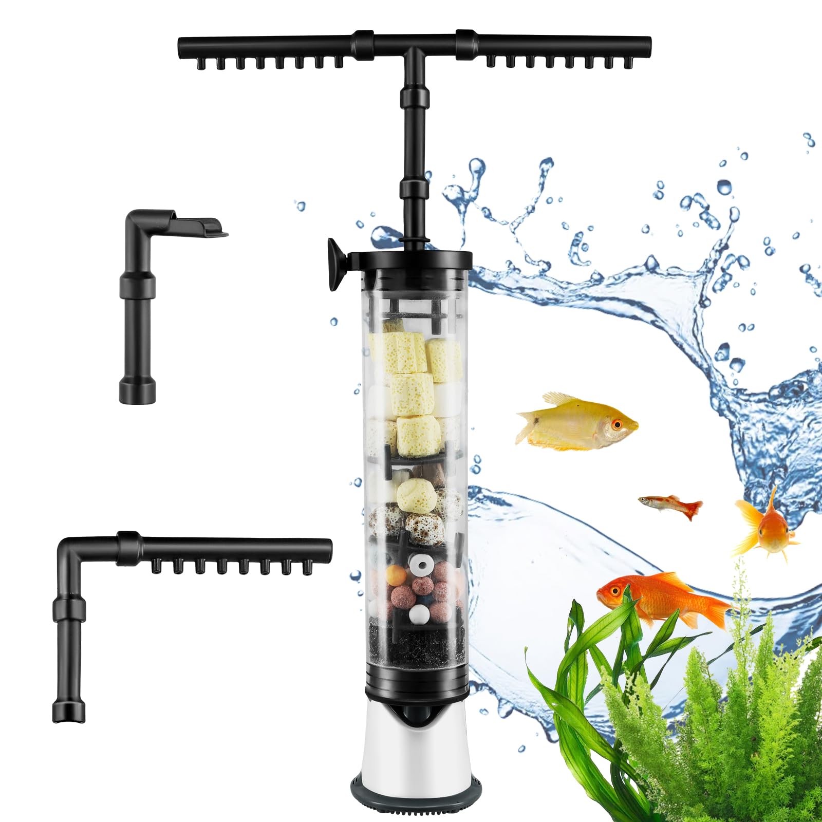 Aquarium Filter Submersible Aquarium Internal Filter 8W - Adjustable ...