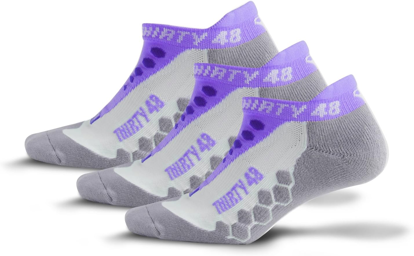Thirty48 Running Socks for Men and Women Features Coolmax Fabric That Keeps Feet Cool & Dry - 1 Pair or 3 Pairs