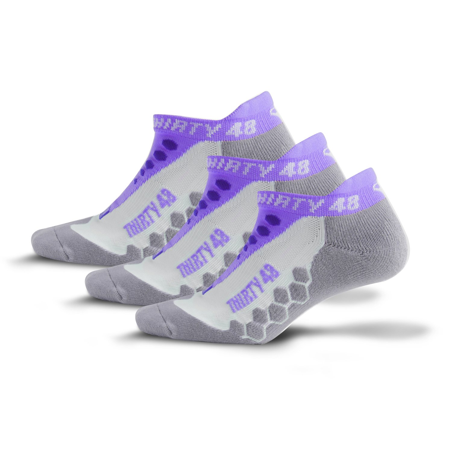 Thirty48 Running Socks for Men and Women Features Coolmax Fabric That Keeps Feet Cool & Dry - 1 Pair or 3 Pairs