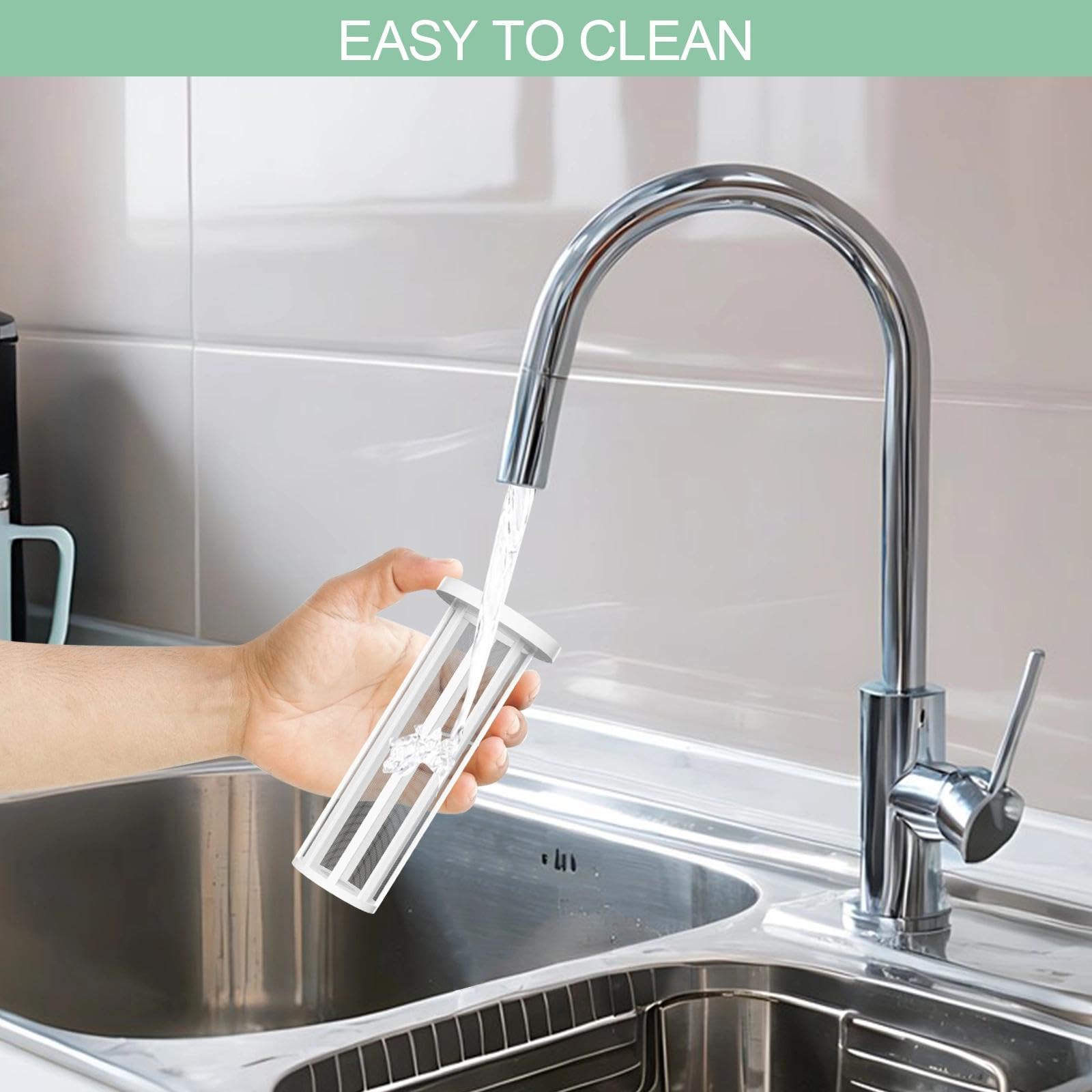 Filtro Riego Goteo, Filtro para Manguera de Agua, Prefiltro de 3/4 Pulgadas para Hidrolimpiadora de Alta Presion, Juego de Filtros de Agua Universales para Jardín, con núcleo del Filtro