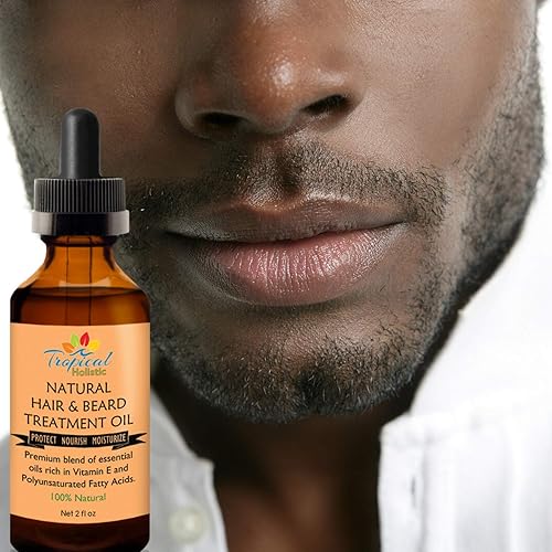 Miniatura 2 de Tropical Holistic Aceite 100% natural para el tratamiento del cabello, 2 onzas, mezcla de aceites esenciales de alta calidad para barba con argán,
