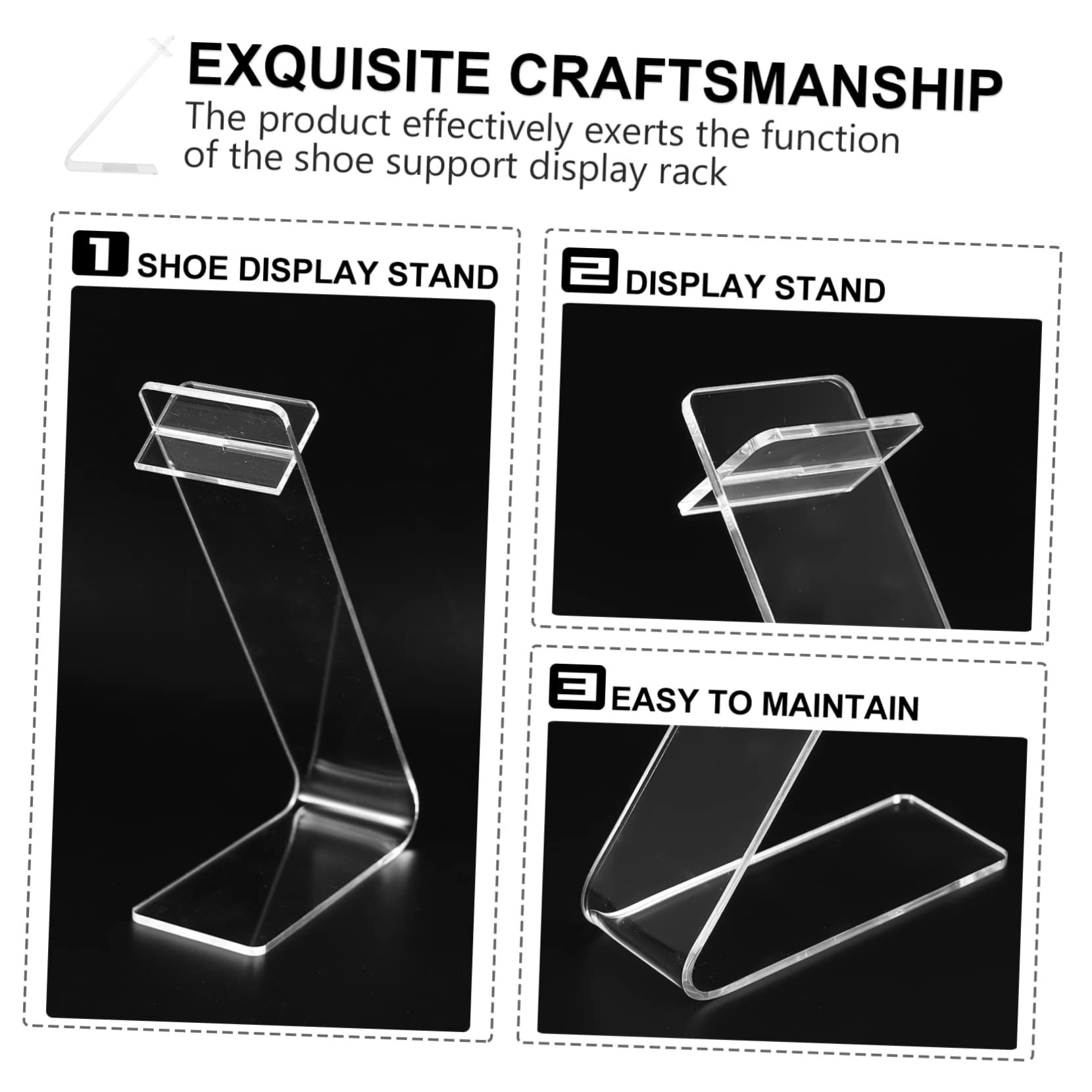 PLAFOPE 4 Piezas Zapatería Zapatero Acrílico Zapatero Metalico Estante De Zapatillas Estante De Tacones Altos Soporte De Exhibición De Zapatos Zapatero Transparente Accesorios Casual