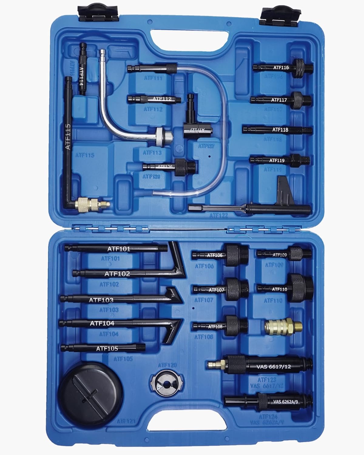 27PCS Transmission Fluid Oil Filler ATF Adapters Compatible with Ford VW, Audi, BMW, Benz, Porsche, Skoda, Nissan, Honda ect.