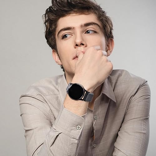 Miniatura 5 de Sunnyson Paquete de 2 bandas elásticas trenzadas compatibles con Garmin VenuVenu SqGarmin Vivoactive 3Vivoactive 3 MusicGarminActive 0.205 in,