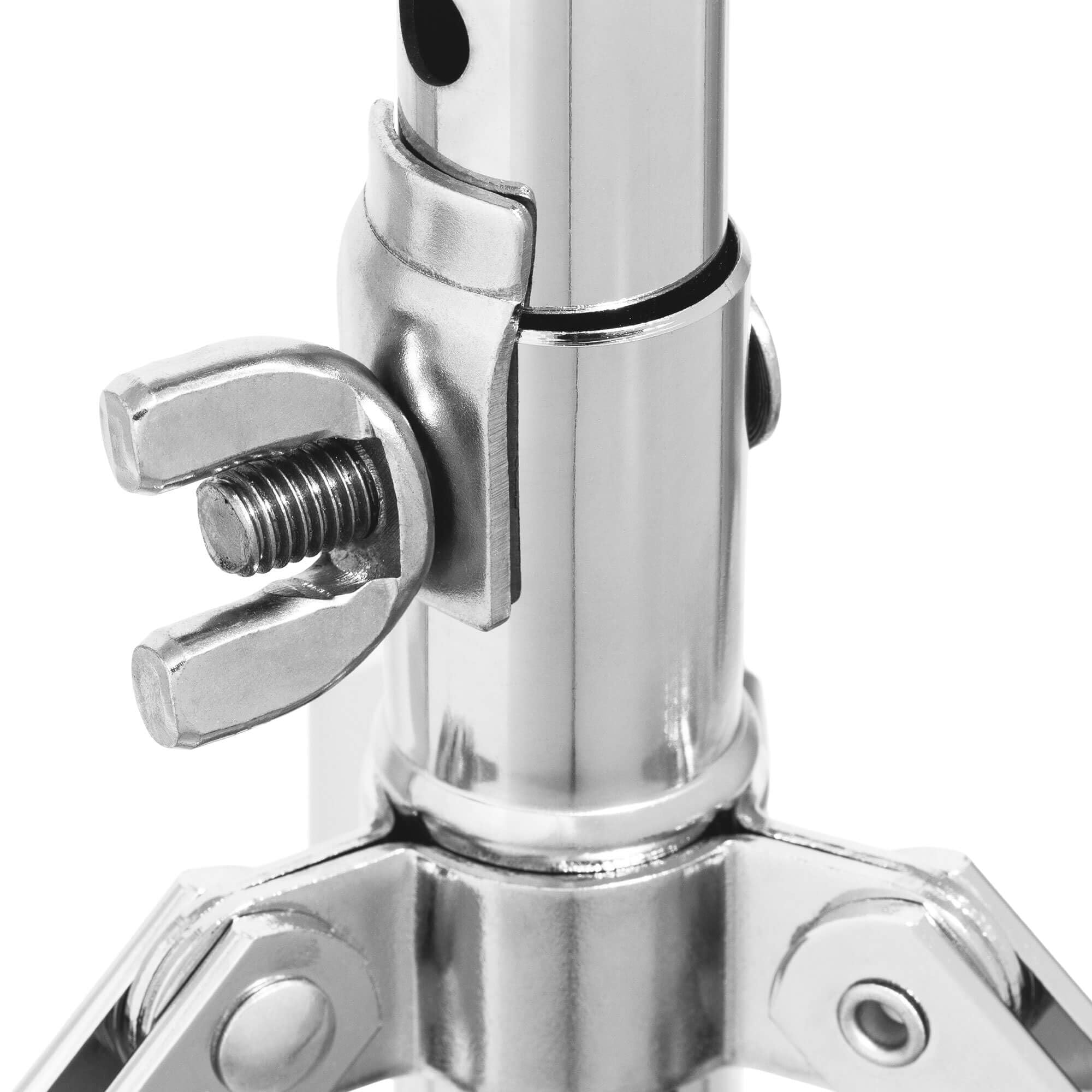 Tiger Tamburo regolabile per principianti altezza 39-52 cm sedile imbottito 27,5 cm piedini antiscivolo pieghevole seduta rimovibile nero