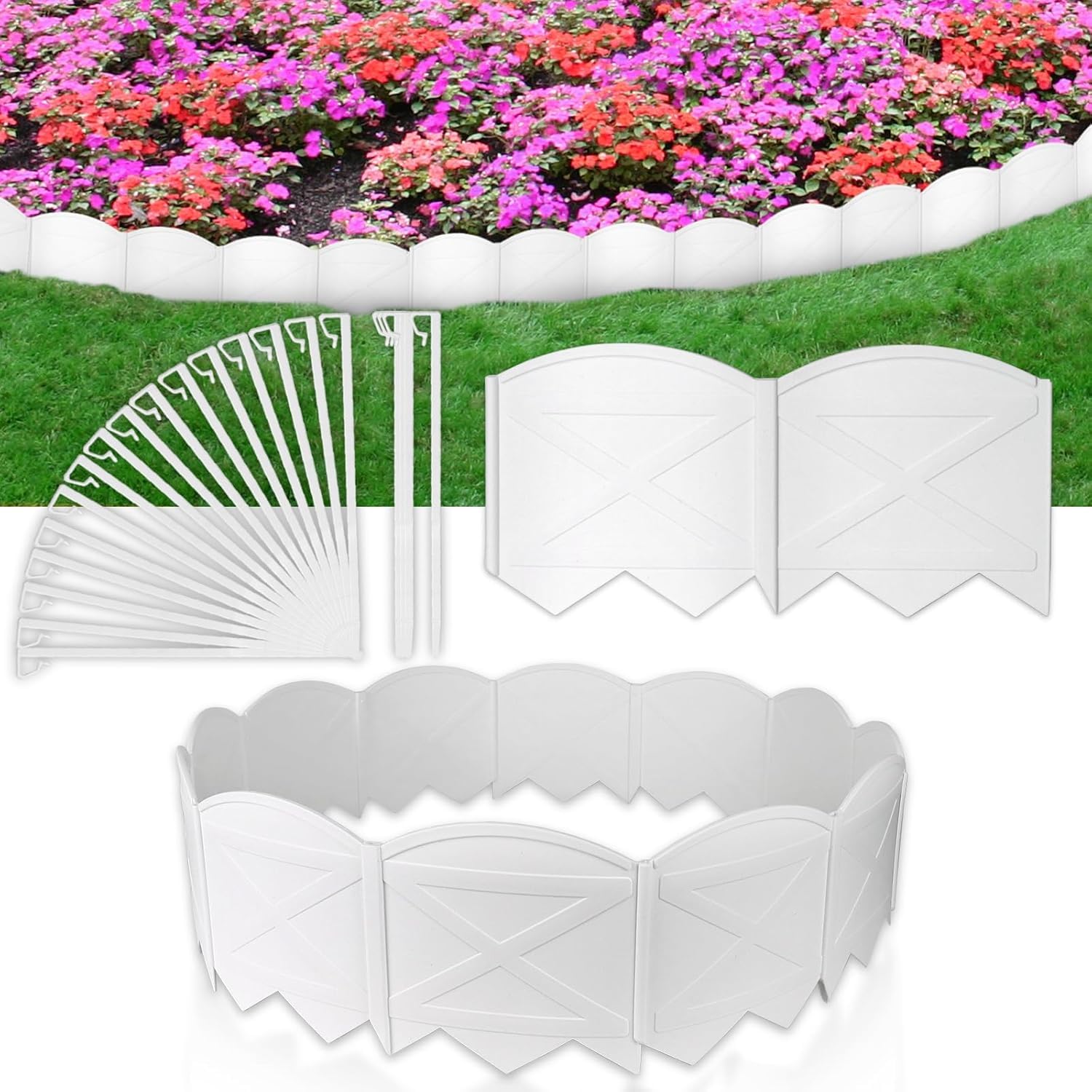 Amazon.com : Vashly No-Dig 20Ft Landscape Edging, 6 Inch Tall