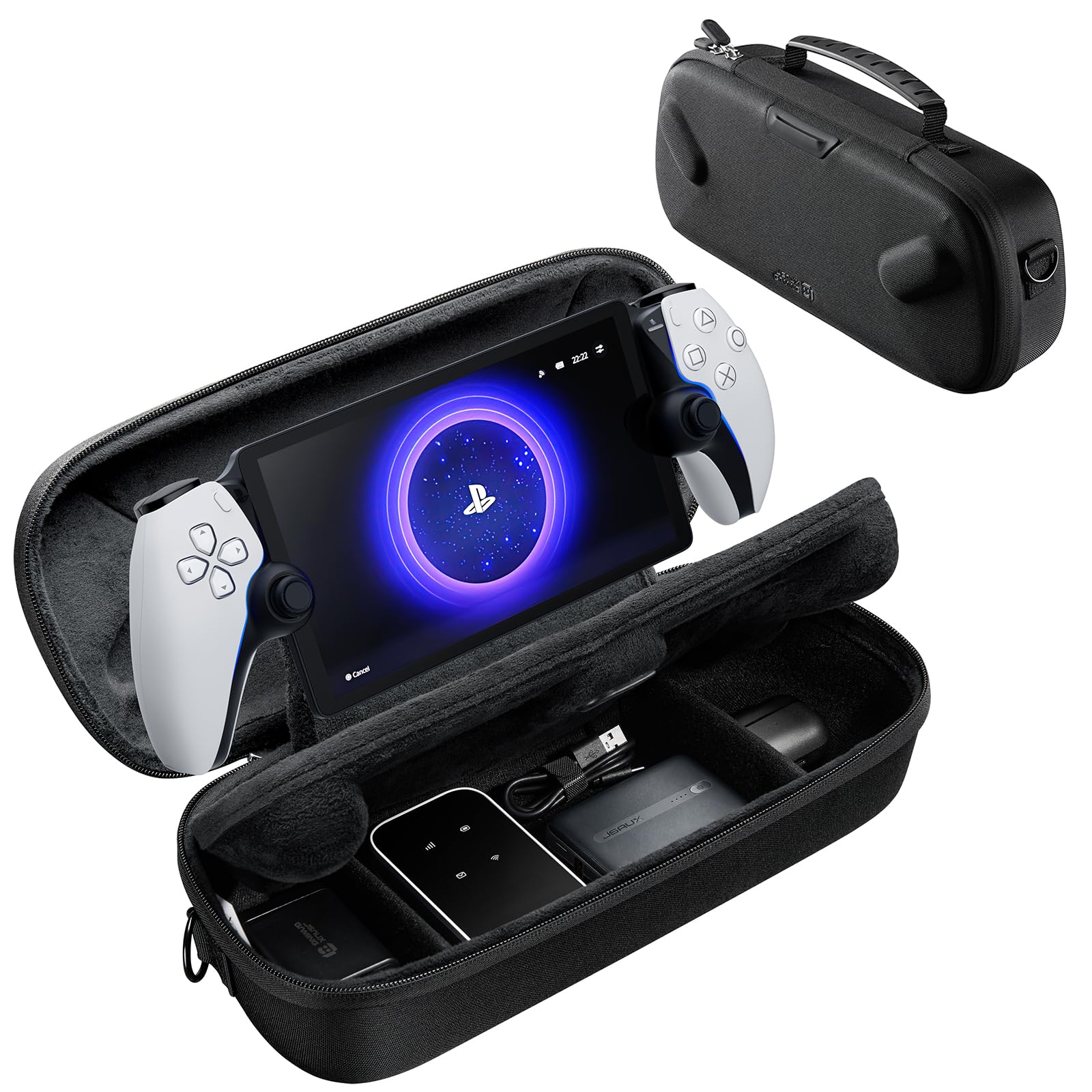 JSAUX Case for PlayStation Portal, Portable Travel Dual-Layer Carrying Case