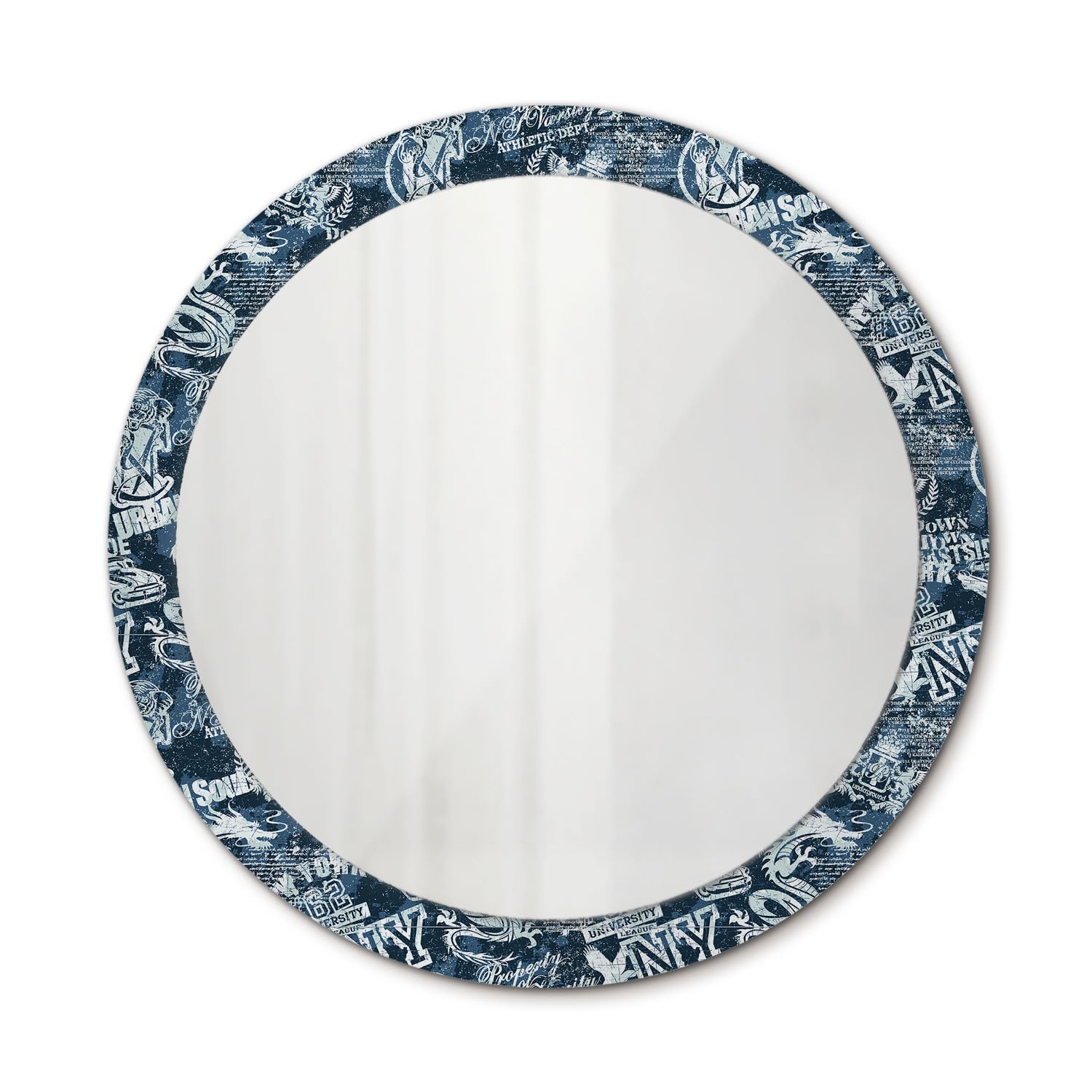 Miroir imprimé 90 cm : la solution pour égayer un salon sombre et minimaliste
