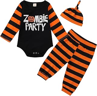 Benylion Baby,Clothing,Baby Boys 0-24m,Outfits & Clothing Sets Benylion Baby Newborn Boys Halloween Pumpkin Costume My First Halloween Outfits Long Sleeve Romper Top + Pants + Hat 3PCS Clothes Sets