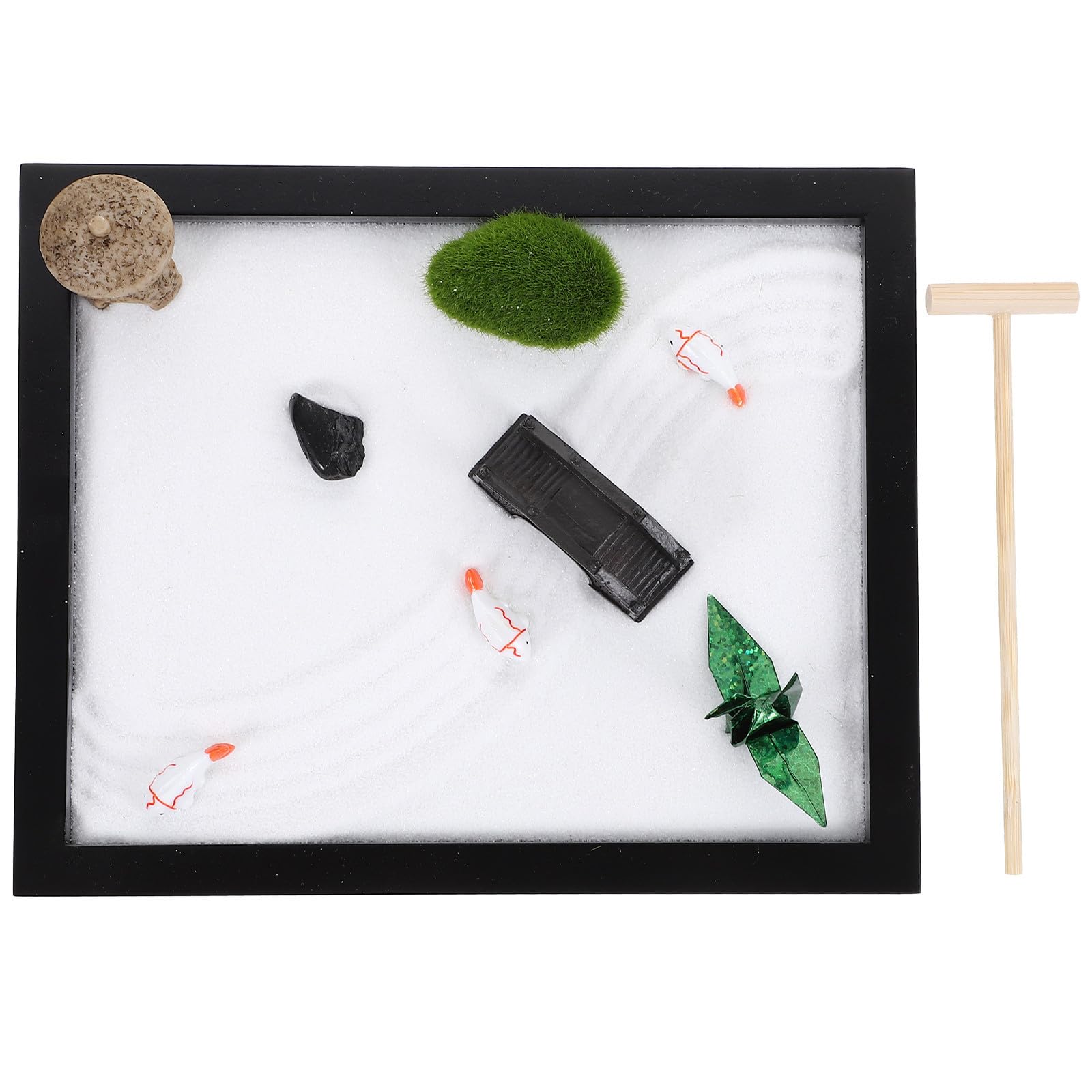 Paisaje en Miniatura de Jardín Zen de Arena para Escritorio