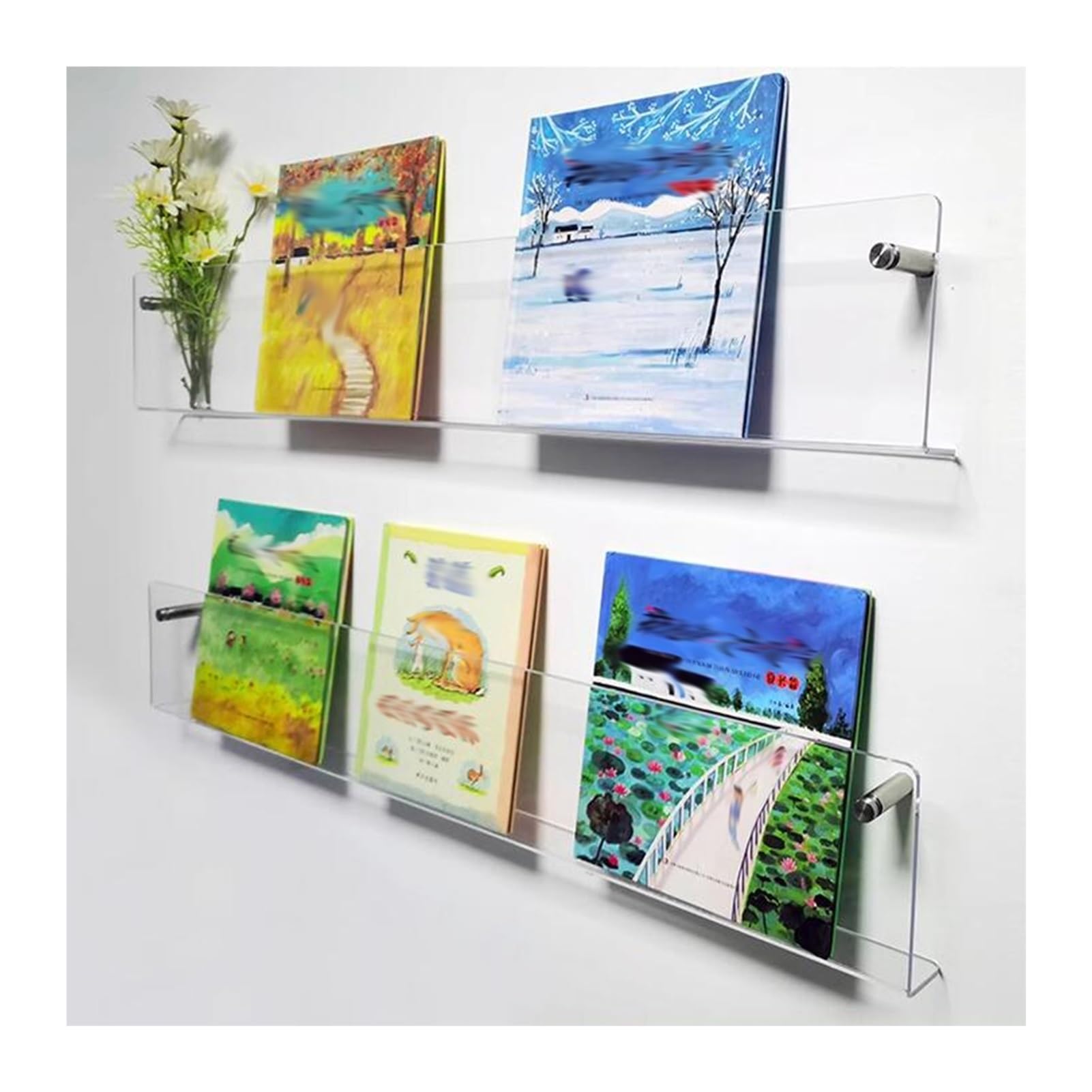 Organizador colgante para libros infantiles en la zona de juegos o dormitorio