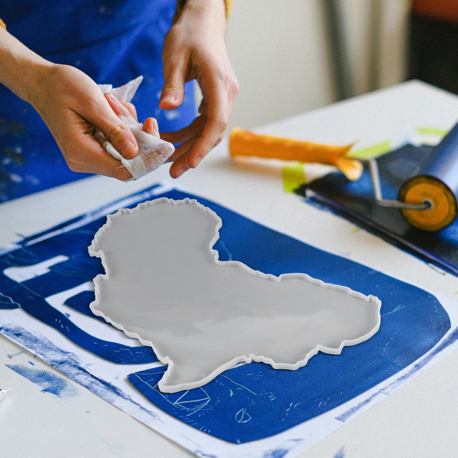 Lurrose 2 Stück Silikon Gussform Karte Diy Silikonform für Schmuckherstellung Vielseitige Verwendung für Kreative Projekte Sicher für für Persönliche
