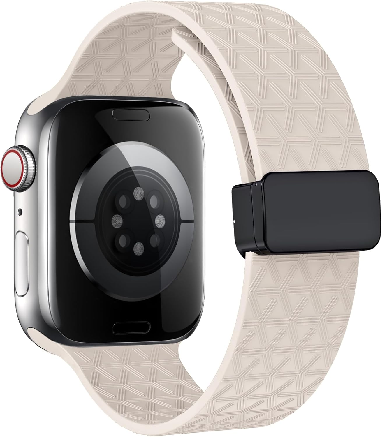 D-Buckle Sport Bands Compatible with Apple Watch Band Ultra 2/Ultra SE Series 9/8/7/6/5/4/3/2/1 Silicone iWatch Band 49mm 45mm 44mm 42mm 41mm 40mm 38mm Women Men