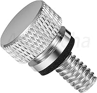Vista 4 de Amazicha Kit de montaje de tuerca de tornillo de aluminio cromado compatible con Harley Davidson Sportster Softail Touring Dyna 1996-2025