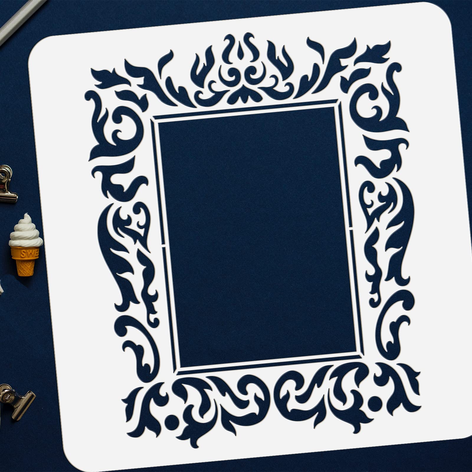 Amazon.co.jp: FINGERINSPIRE フォトフレーム ステンシル 11.8 x