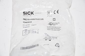 Sick Ime18-05bpszc0s (1040934), 10 Ma No Load, 1000 Hz Switching Frequency, 10-30 Vdc, 200 Ma Continuous,25 To 75 Degree C, 3-wire, 5 Mm Sensing Distance, Inductive Proximity Sensor, Ip67, M12 4 Pin