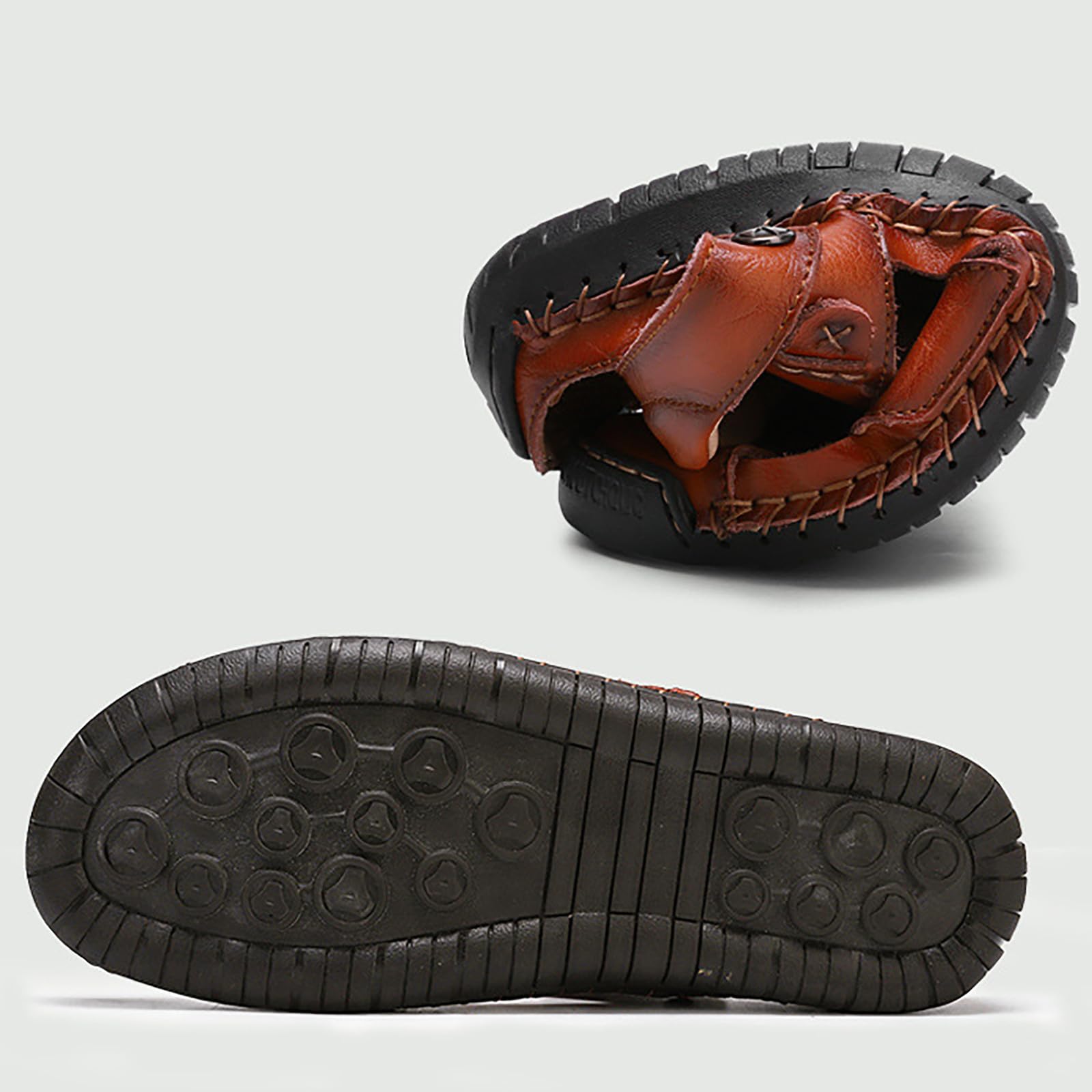 Sandalias Playa Hombre Suela de Goma Malla Transpirable con Bandas Ajustables Senderismo Casual Chanclas Piscina Zapas Calzado Sandalia Durable Flexible para Deporte