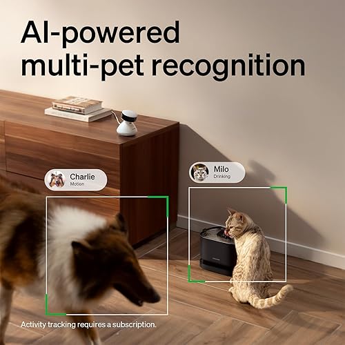 Miniatura 2 de PETLIBRO AI Cámara para mascotas con aplicación de teléfono para interiores [Reconocimiento de múltiples mascotas, análisis de actividad diaria y
