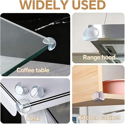 Miniatura 6 de Paquete de 16 protectores de esquina para bebés, protectores de esquinas transparentes y protectores de bordes, protectores de seguridad