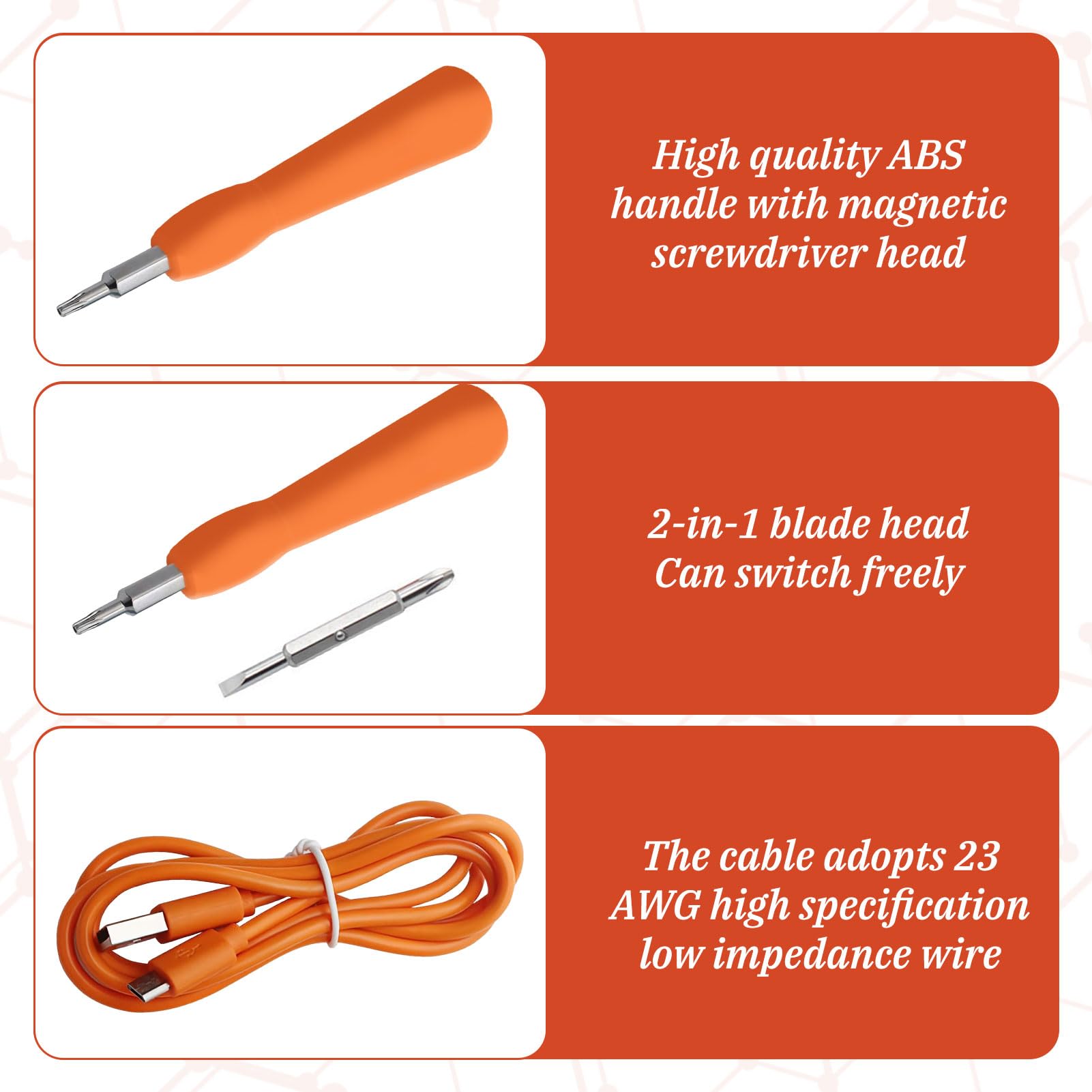 Ring Doorbell Screwdriver Replacement Kit, 1 Pcs Screwdriver with 20 Pcs Ring Doorbell Screws - Image 3