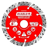 Vista 15 de Diablo Diamond Segmented Turbo Masonry Cut-Off Blade for Concrete, Brick and Block - 6" Diameter, 2.4mm Kerf, 10,150 Max RPM - DMADST0600
