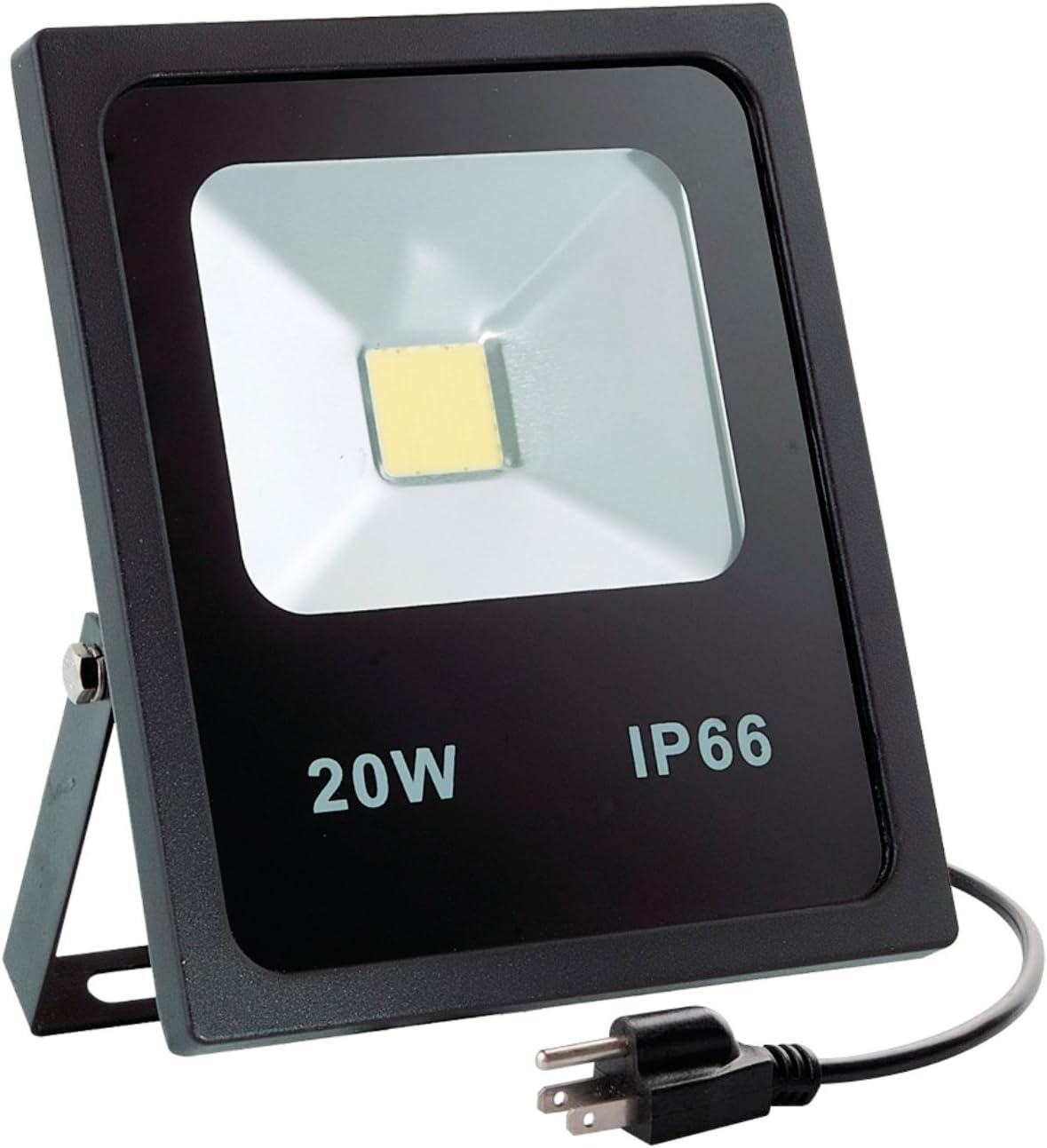 Wosen 20W LED Flood Light, Waterproof IP66, 1600lm, 5000K Daylight White, Super Bright Outdoor LED Flood Lights for Playground, Garage, Garden, Lawn and Yard Model No.PJ1009