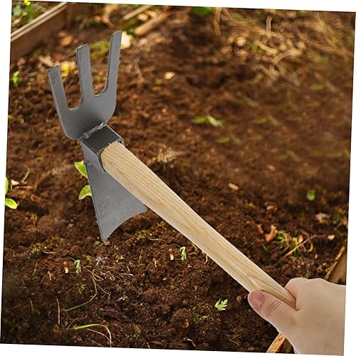 Miniatura 4 de Juego de azadas de jardín robustas 2pcs azada para hortalizas al aire libre flor agricultura herramienta de jardinería