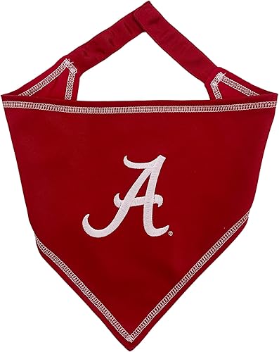 NCAA Alabama Crimson Tide - Bandana con corbata, pequeñamediana. Bandana para perro, babero para mascotas, gatos, perros, el mejor día del juego,