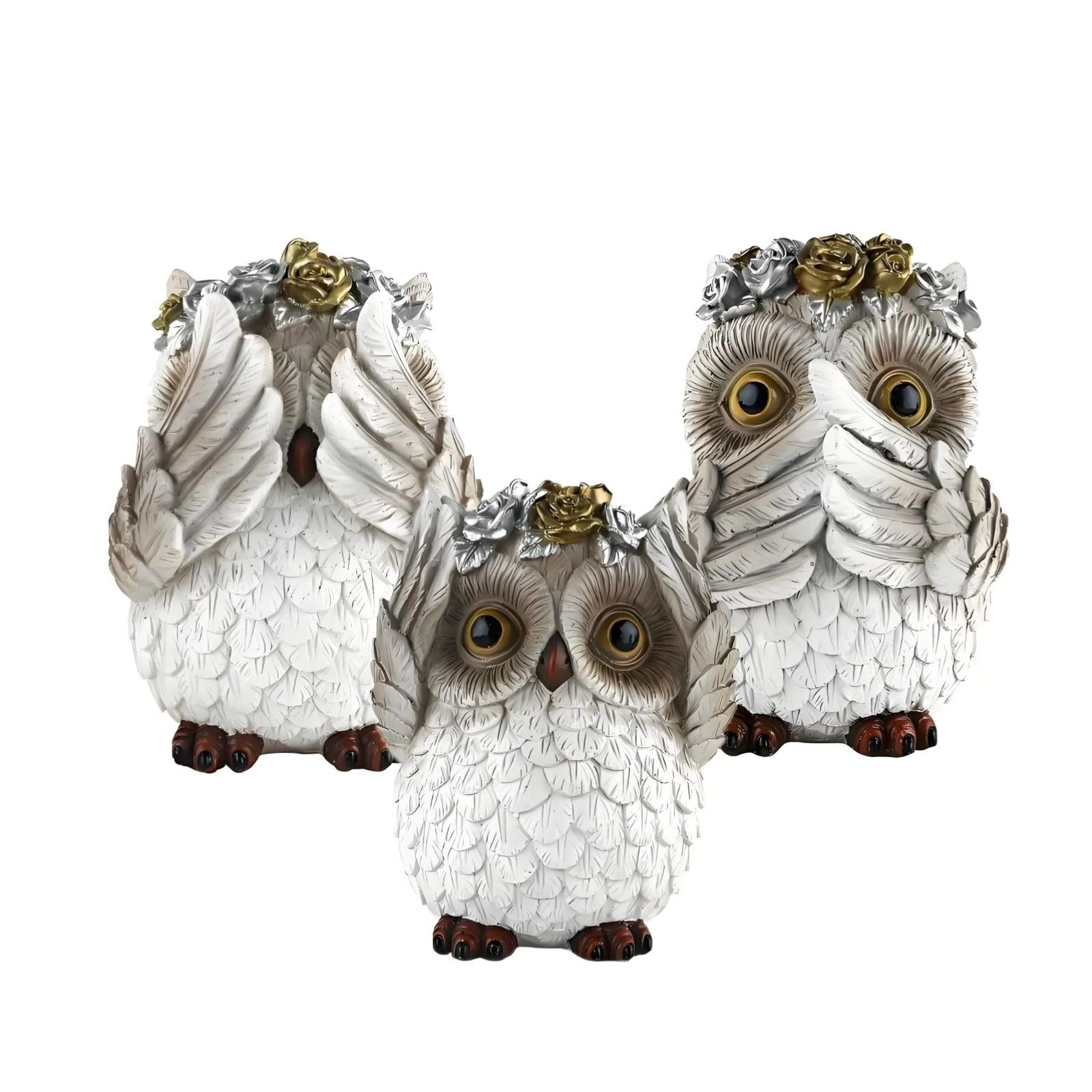 Jouets de table à eau mignons et figurines de hibou pour offrir aux Owl Lovers