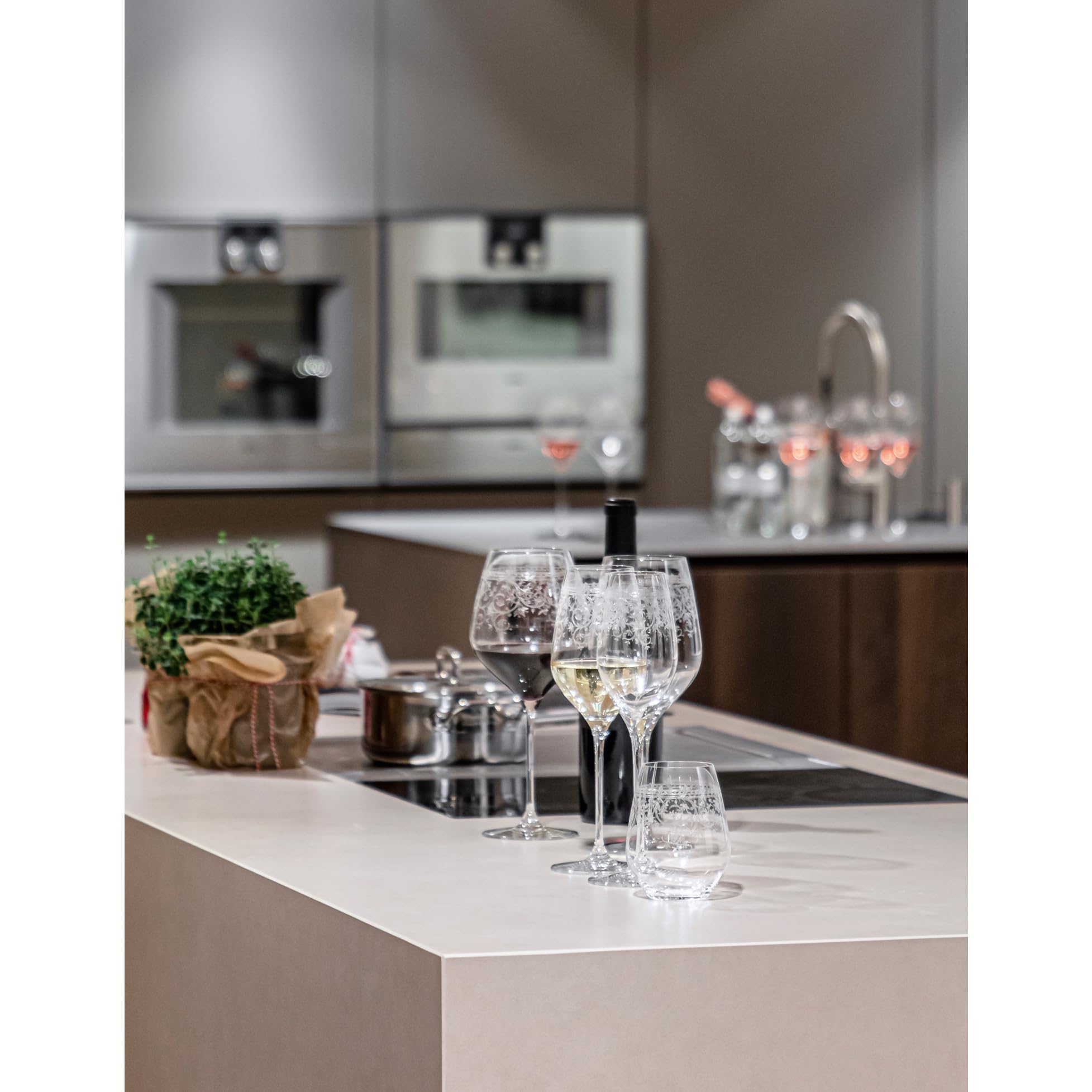 Spiegelau Lot de 2 verres à vin blanc, verres à vin, en cristal, 500 ml, arabesque, 4192262