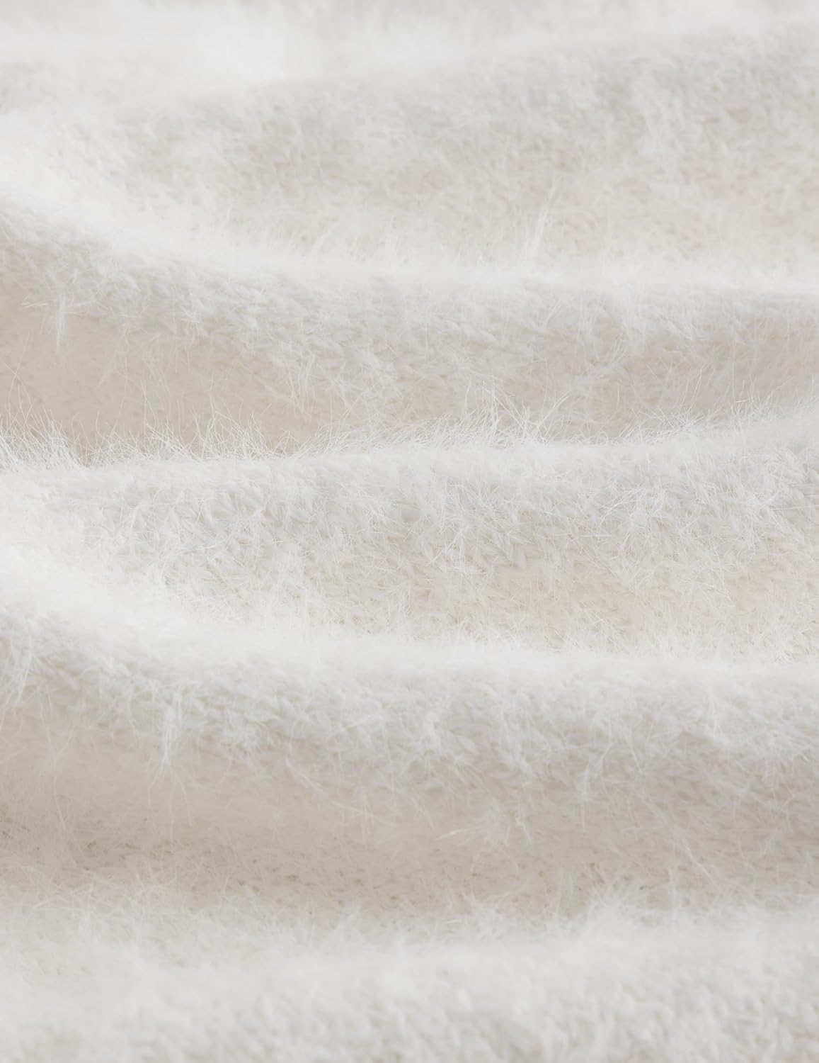 Aelfric Eden Fuzzy Soft Sweaters Mohair Oversized Solid Sweaters Mock Neck Knit Casual Pullover 2025 Trendy Outfits - Image 5