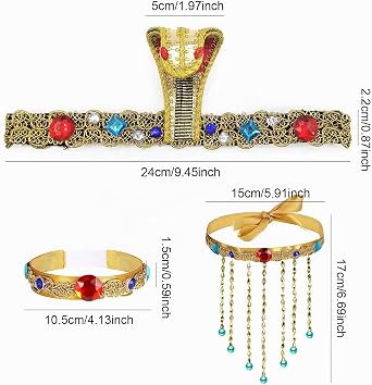 MIVAIUN 5 Piece Egyptian Costume