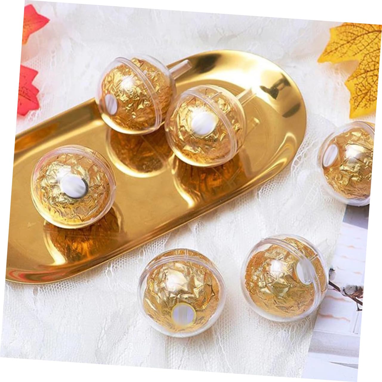 EXCEART Confezione 100 Palline Trasparenti Per Bouquet - Per Cioccolatini, Fiori - Foto 3