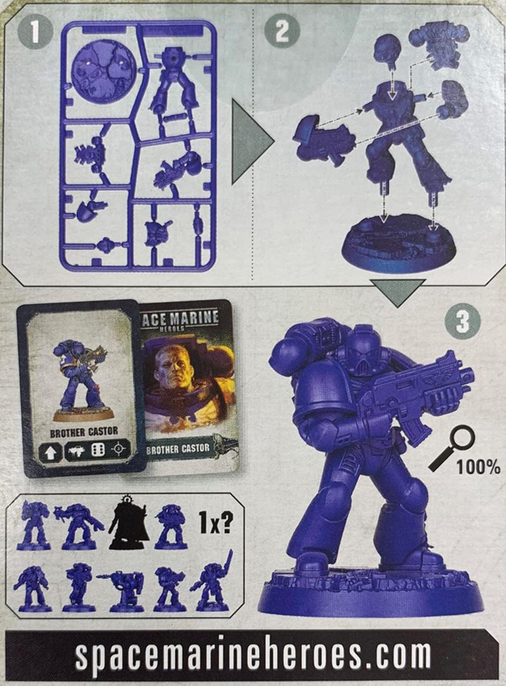 Space Marine Heroes, Kunststoff-Figuren