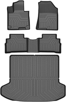 Mixsuper Floor Mats & Cargo Liner for 2023-2024 2025 Kia Sportage All Weather 2 Row Floor Liners and Trunk Mat Set